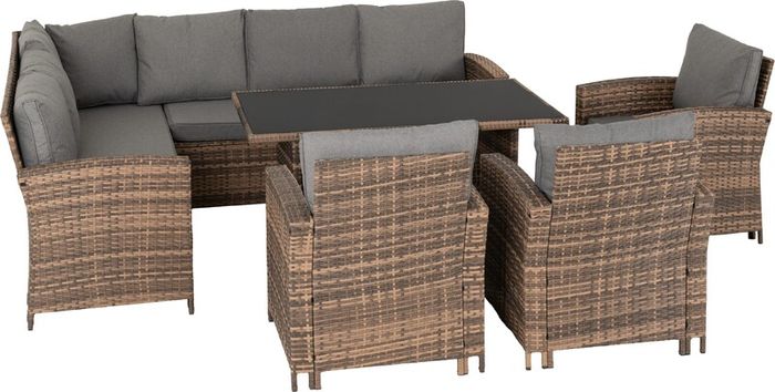 Aspen Corner Rattan Garden Set