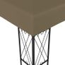 Gazebo 3x3 m Taupe Fabric Image 2