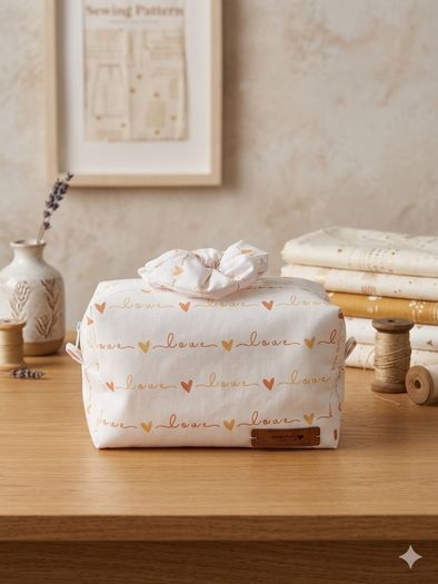 Handmade makeup bag with free gift