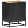 Bedside Cabinet 40x30x50 cm Rough Mango Wood and Natural Cane Image 7