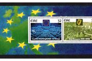 1994 Ireland Parliamentary Democracy (75th Anniversary of The First Meeting of the Dail &amp; The 4th Direct Elections of the European Parliament) Commemorative Stamp Booklet Pane Mint Never Hinged (MNH). Hibernian HP67.