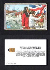 2000 Gibraltar 100 unit British Gibraltar (Siemens - S5 (Module 33)) Phonecard