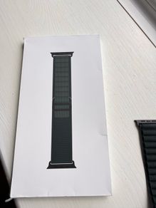 Green Alpine loop - black titanium finish
