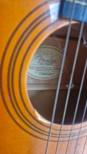 Fender DG-5 SBST Sunburst Acoustic Guitar for sale