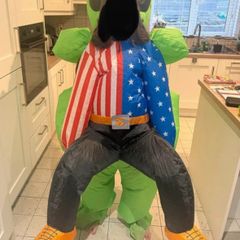 Inflatable alien costume for adults one size