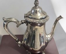 Vintage Webster Wilcox Countess Silver Plated Coffee Pot by Oneida Mint Condition