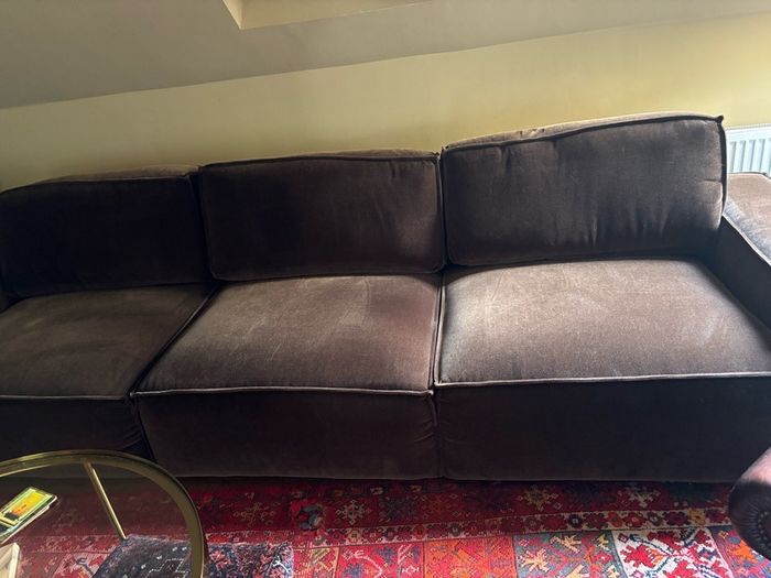 Velvet Sofa modular 3 meters long