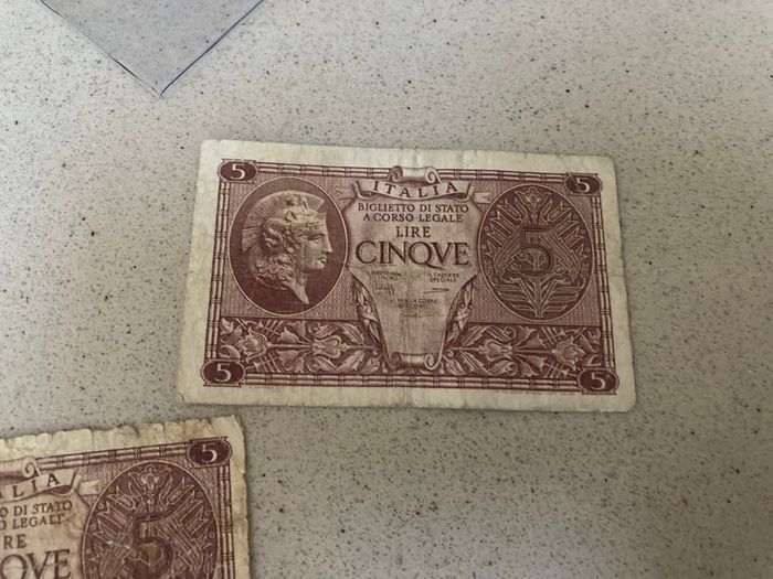 Italy! 5 Lire Banknotes Lot