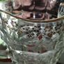 Art Deco Davidson Jacobean Pressed Glass Large 1.5 Pint Jug / Pitcher with Gold Decorative Rim Handle & Base Image 5
