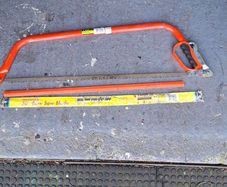 bow saw and extra blade