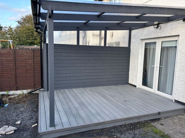 building pergola ,extension, side entry