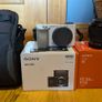 White Sony A6100 + Sony 50mm F1.8 Lens, Lowepro Bag & SD Card Image 2