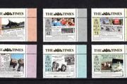 2013 Isle of Man 225th Anniversary of the Times of London Newspaper Commemorative Stamps Mint Never Hinged (MNH)