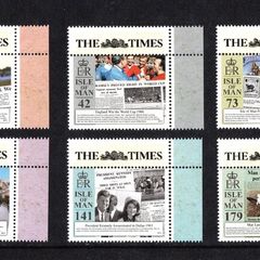 2013 Isle of Man 225th Anniversary of the Times of London Newspaper Commemorative Stamps Mint Never Hinged (MNH)