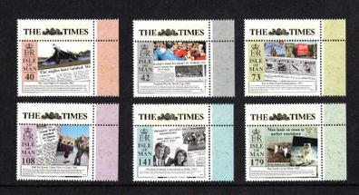 2013 Isle of Man 225th Anniversary of the Times of London Newspaper Commemorative Stamps Mint Never Hinged (MNH)