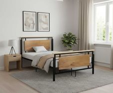 Bed Frame without Mattress Metal 120x200 cm