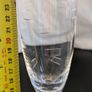 Pair Tall Etched Champagne Flutes Geometric Glass Toasting Glasses 25cm Image 8