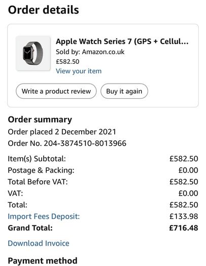 45 mm Apple watch 7 (stainless steel) with Apple Milanese loop