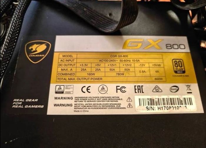 Cougar Gx-800w Psu