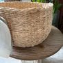New leather Zara home rigid 21cm x 12cm basket with leather handle Image 5