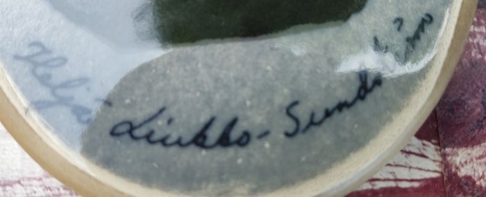 Arabia Finland - Helja Liukko-Sundstrom - Vintage Hand Painted Wall Plaque Tahtisilmat