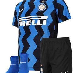 Nike Baby Inter Millan Nk BRT Kit Hm Set of shirt, shorts and socks, CQ4631 414, 3 - 6 months