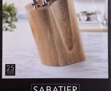 SABATIER professional 5 piece oak knifeblock set