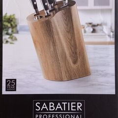 SABATIER professional 5 piece oak knifeblock set