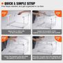 2 Tier 41 cm x 53.3 cm Pull Out Cabinet Organizer, Heavy Duty Slide Out Pantry Shelves, Chrome-Plated Steel Roll Out Drawers Image 4