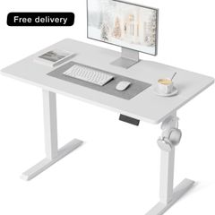 Height Adjustable Electric Standing Desk controller, 100x60cm white