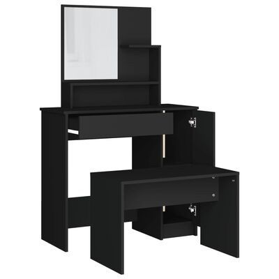 Dressing Table Set Black 86.5x35x136 cm (FREE SHIPPING)