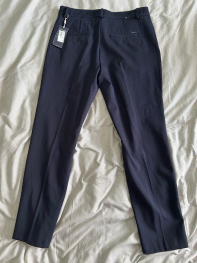 Brax "Style Marons" Navy Casual Jersey Trousers BNWT Size UK 12 / EU 38