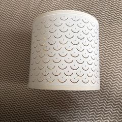 White and gold lampshade
