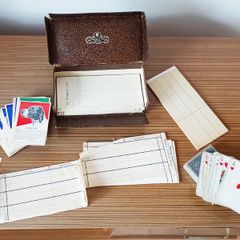 Vintage "Contract Bridge" card game set  in the box  Waverley Pen Series