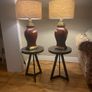 Two lamps with lampshades for sale Image 3