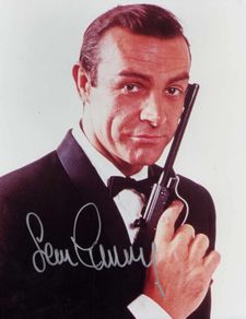Sean Connery signed James Bond photograph with KEVIN MARTIN Authenticated COA