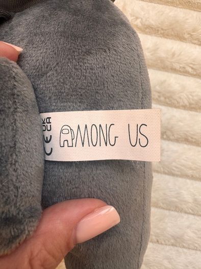 Among Us Grey Plush Soft Toy With Hat Gray  Toikido approx. 20 cm. Used Please see photos