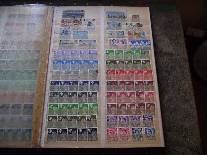 A mixed collection of used stamps, presented in the stock book #3