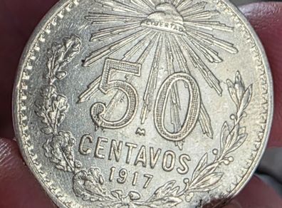 1917 mexican 50 centavos