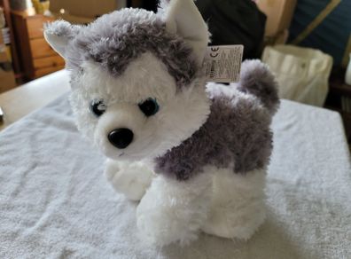 Large AURORA World Stomper Dog Mush Plush Soft Toy 12" Brand New