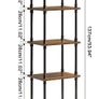 Ladder Shelf,5-Tier Storage Shelves,Small Bookshelf,Shelving Unit with Metal Frame,Vintage Industrial Plant Display Stand,Bookcase for Living Room, Home Office (FREE POSTAGE) Image 3
