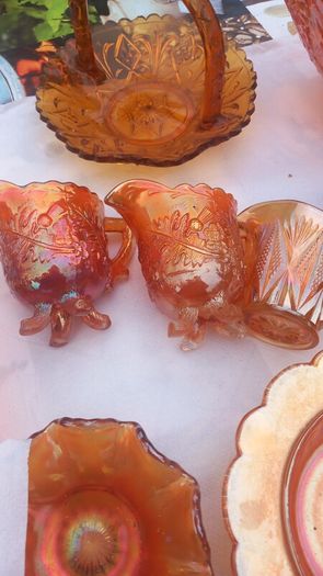 A Selection Of Vintage Carnival Glass