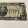 USA 1928 20 Dollars Gold Certificate Image 3