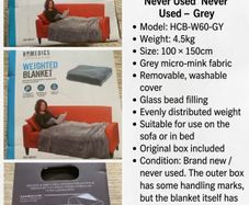 Cozy bed or sofa blancket/ brand new