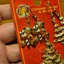 Christmas Magic Vintage Bundle of 2 pairs of earrings and a brooch. Image 3