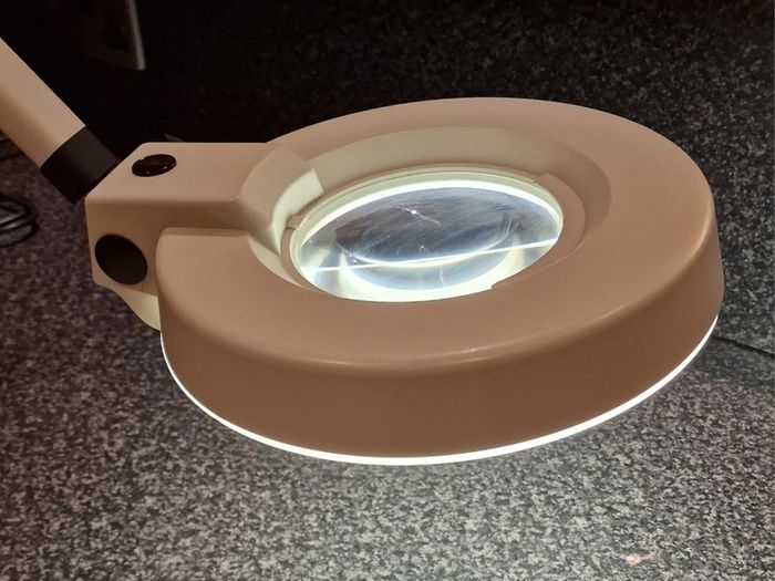 Waldmann Magnifier Luminaire on Swivel Arm