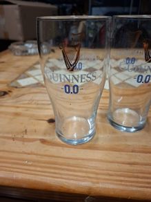 Guinness Zero pint glass