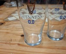 Guinness Zero pint glass