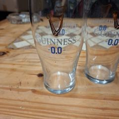 Guinness Zero pint glass