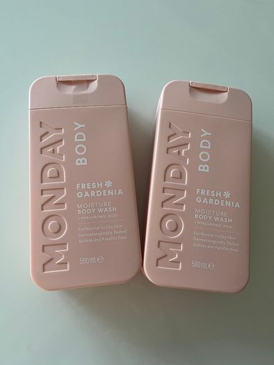 2 x Monday Body Fresh Gardenia Moisture Body Wash 500ml